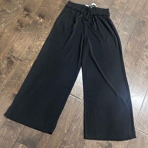 Black Wide-Leg Pants